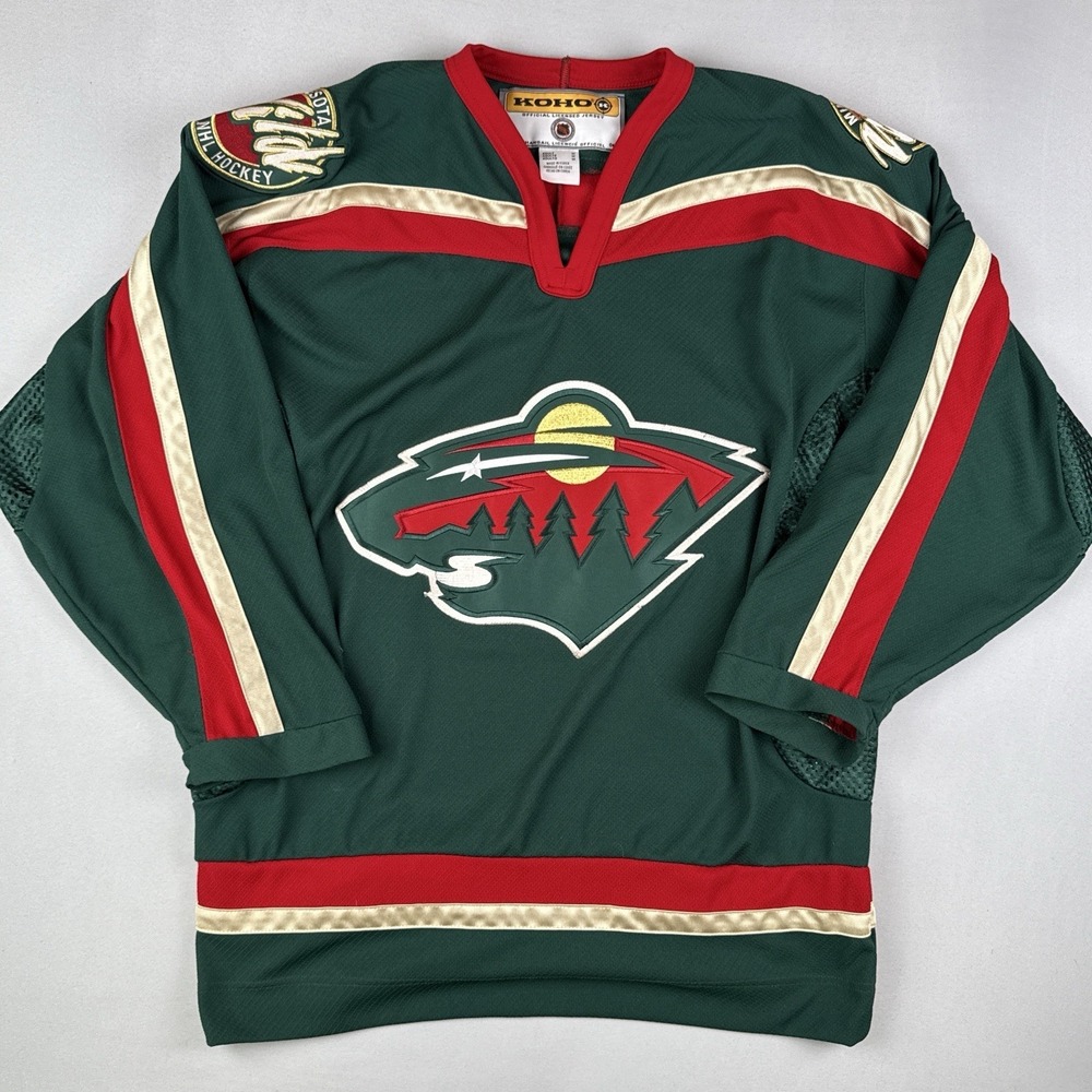KOHO Minnesota Wild NHL Hockey Jersey Green Air Knit Adult M